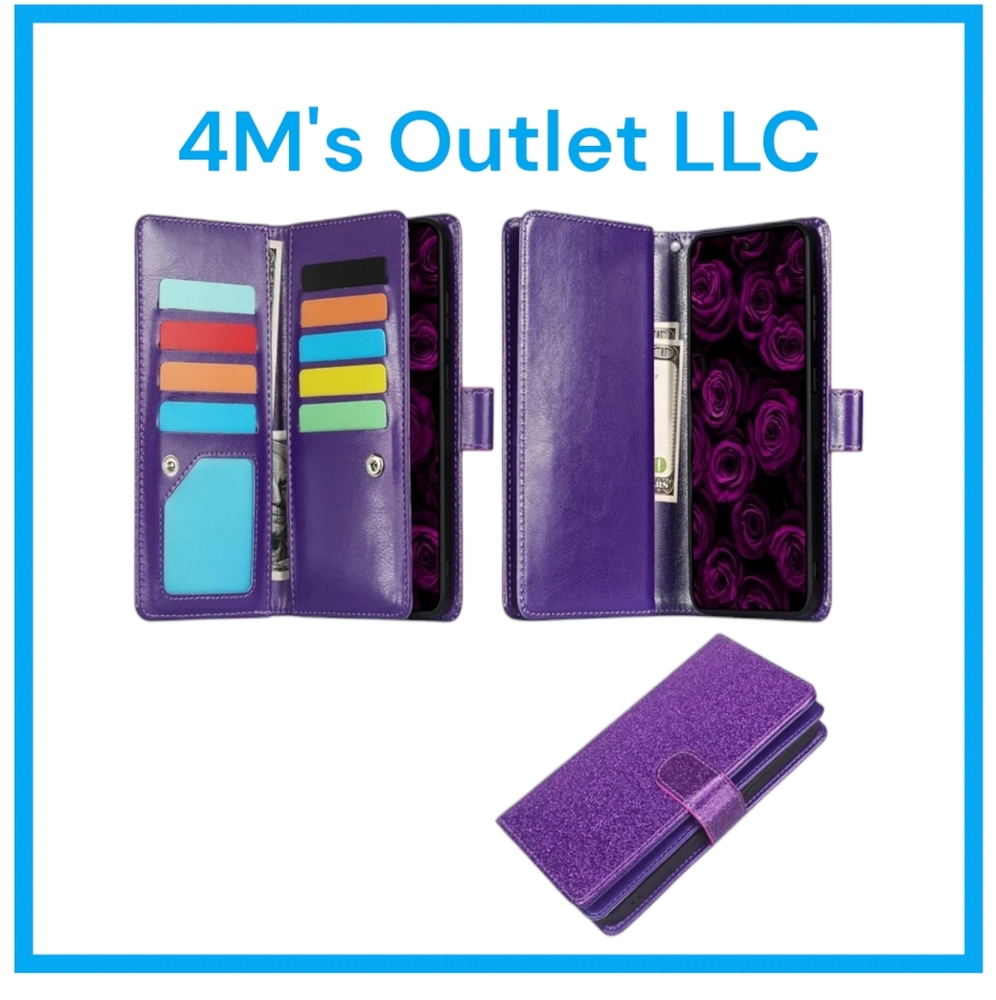 Galaxy S23 Wallet Case Detachable with Card Holder